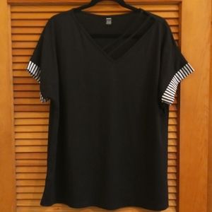 SHEIN black short sleeve top
